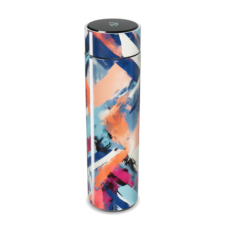 Garrafa Térmica Touch - Estampa Abstrata Colorida