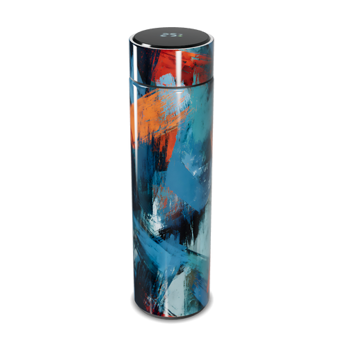 Garrafa Térmica Touch Colorida Abstrata