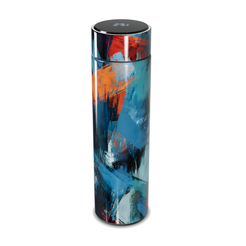 Garrafa Térmica Touch Colorida Abstrata