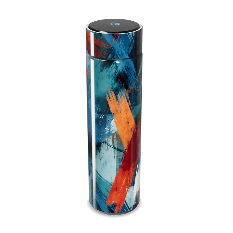 Garrafa Térmica Touch Colorida Abstrata