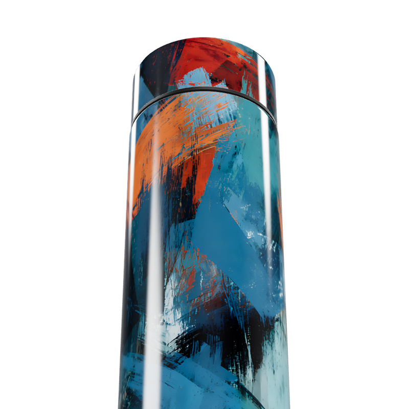 Garrafa Térmica Touch Colorida Abstrata