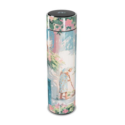 Garrafa Térmica Touch - Estampa Floral Artística