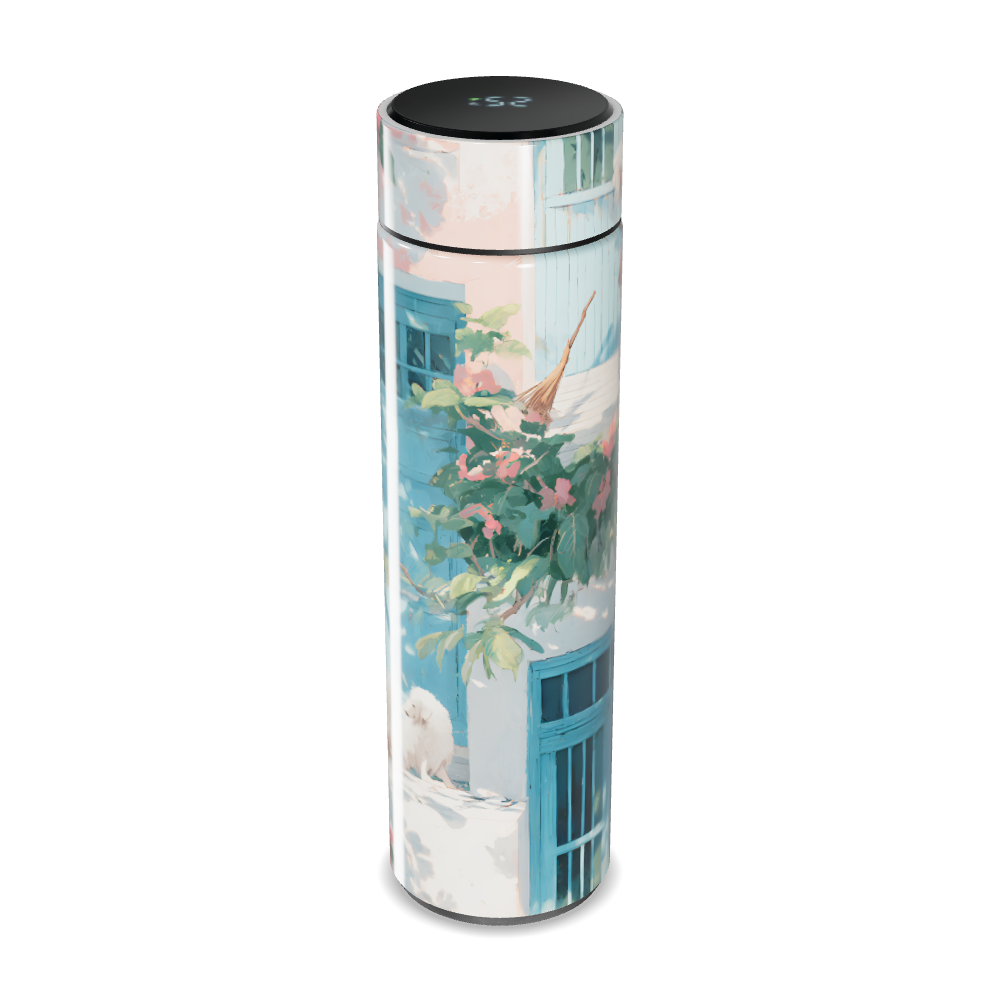 Garrafa Térmica Touch - Estampa Floral Artística