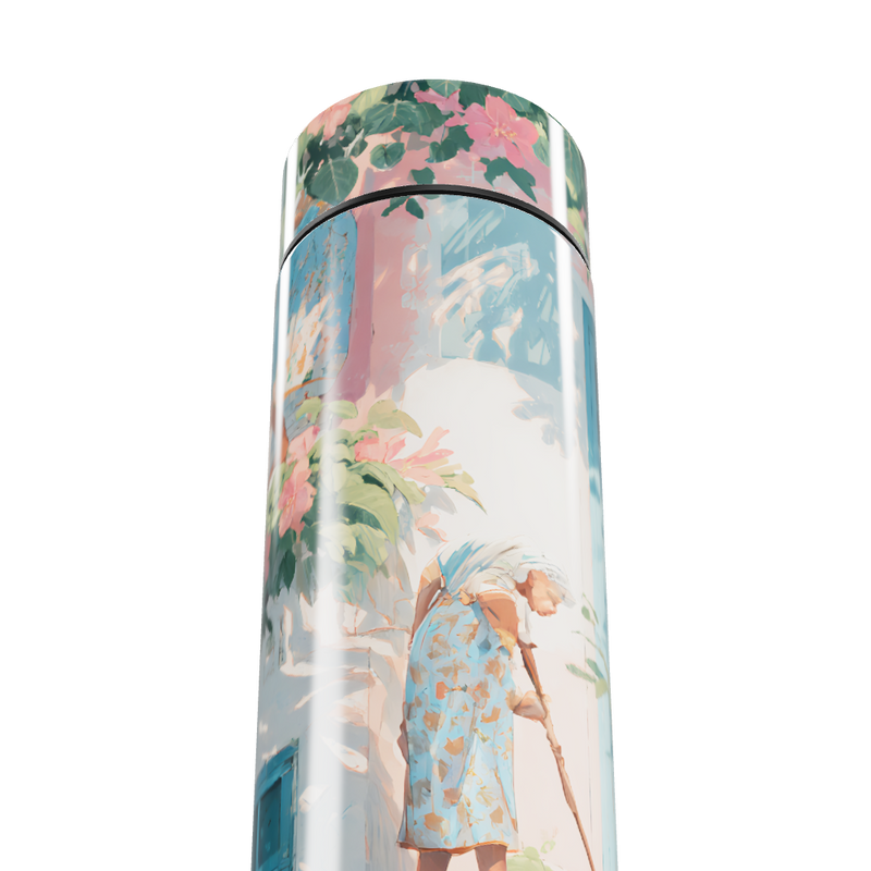 Garrafa Térmica Touch - Estampa Floral Artística