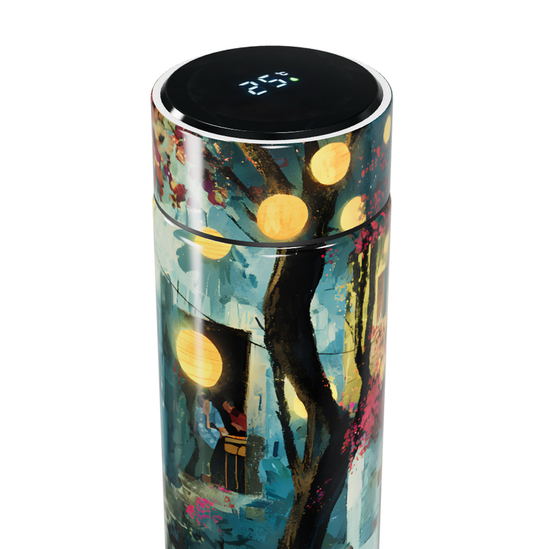 Garrafa Térmica Touch - Estampa Artística Colorida