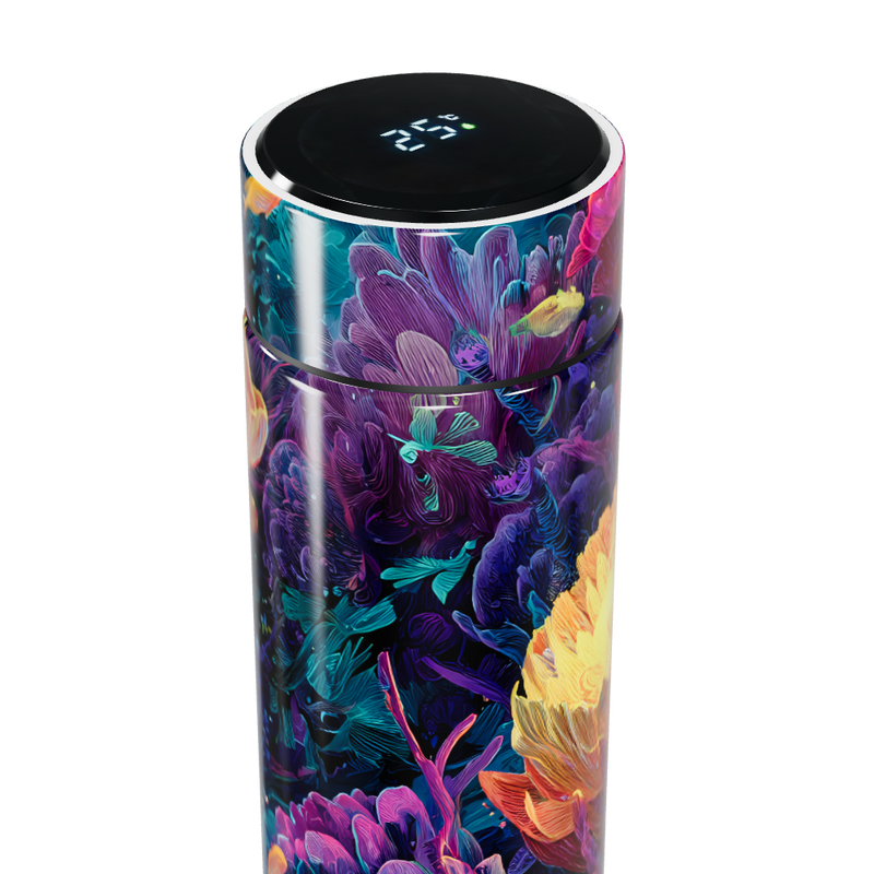 Garrafa Térmica Touch Estampa Floral Colorida