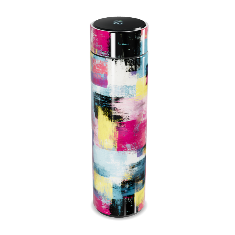 Garrafa Térmica Touch - Colorida com Estampa Abstrata