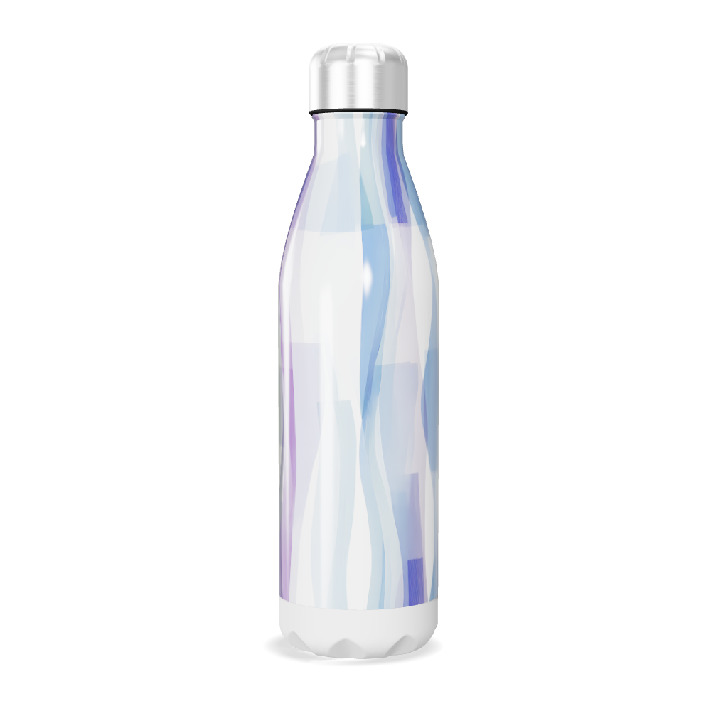 Garrafa Inox Colorida - Estampa Ondas