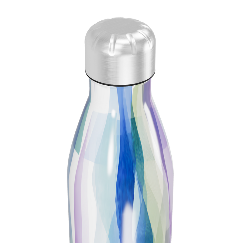 Garrafa Inox Colorida - Estampa Ondas