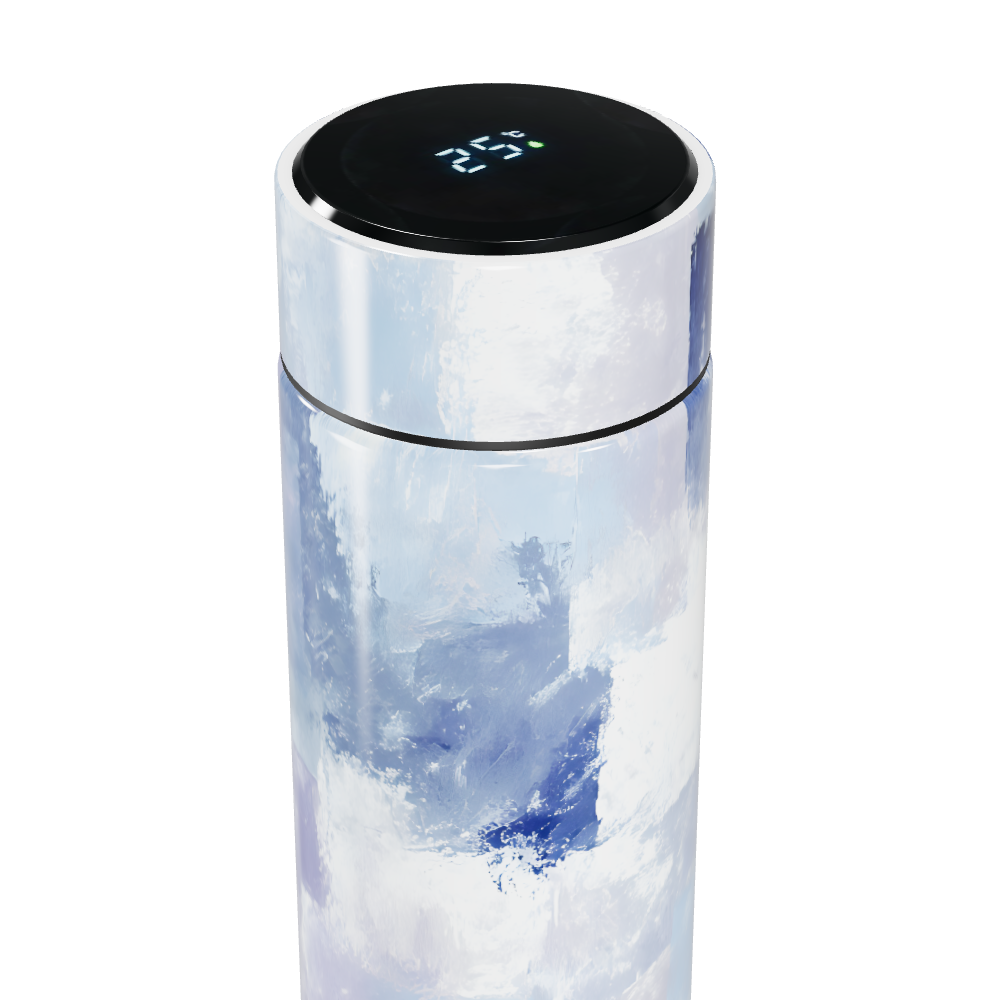 Garrafa Térmica Touch - Azul Abstrato