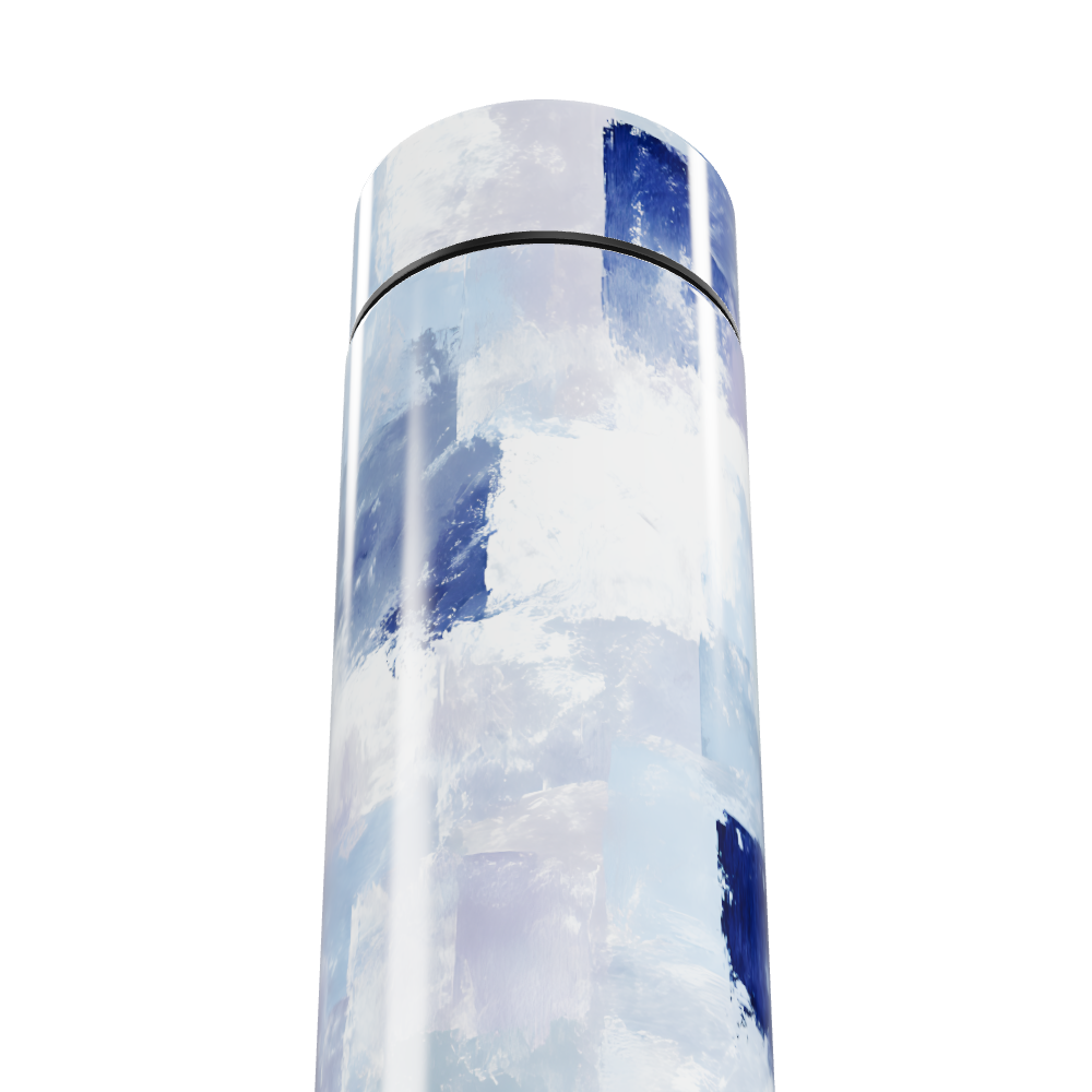 Garrafa Térmica Touch - Azul Abstrato