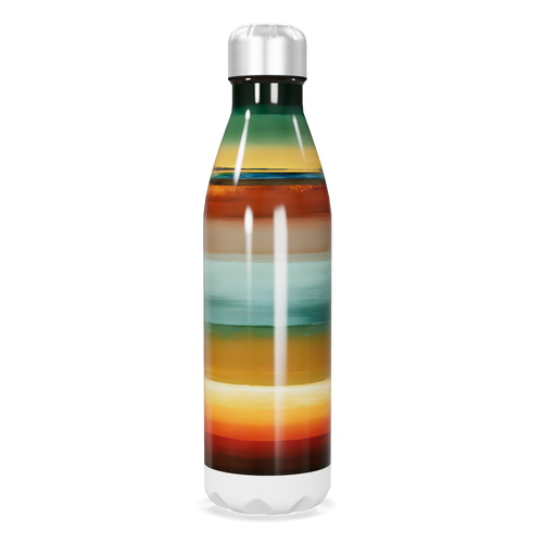 Garrafa Inox - Listras Coloridas