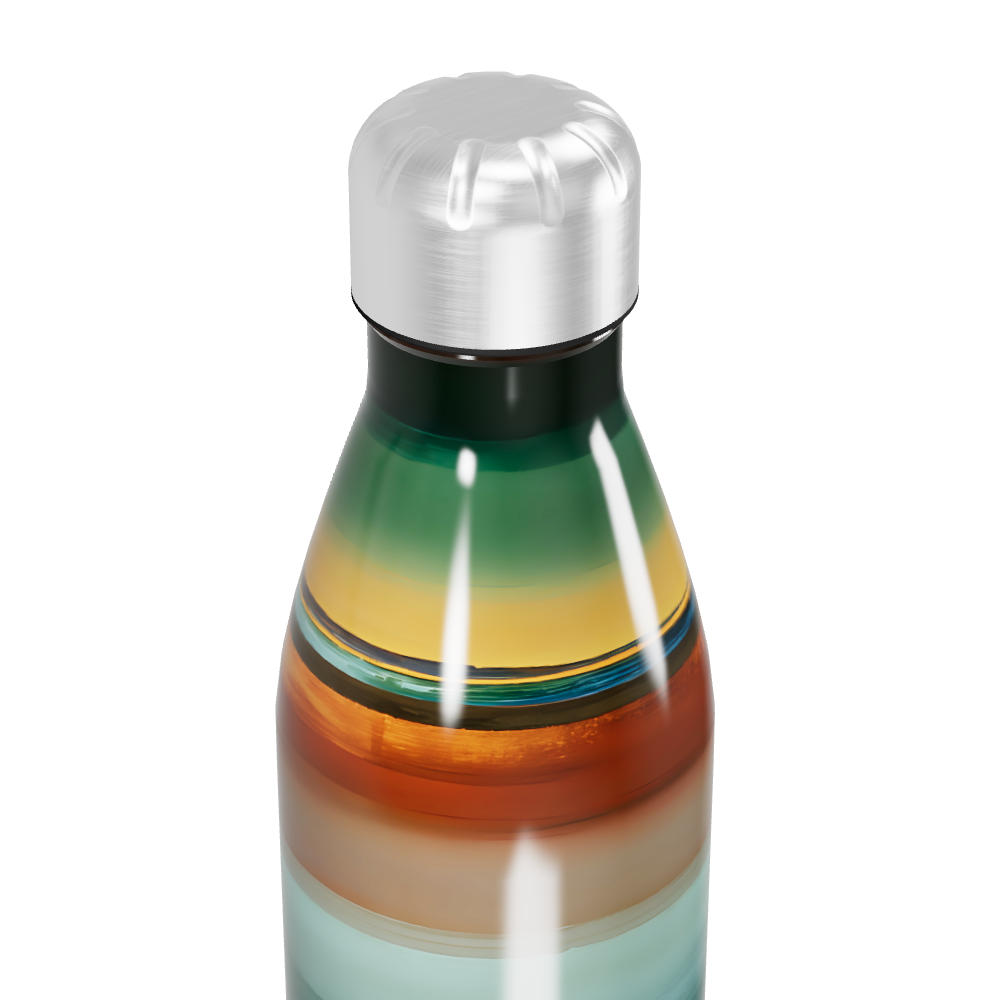 Garrafa Inox - Listras Coloridas