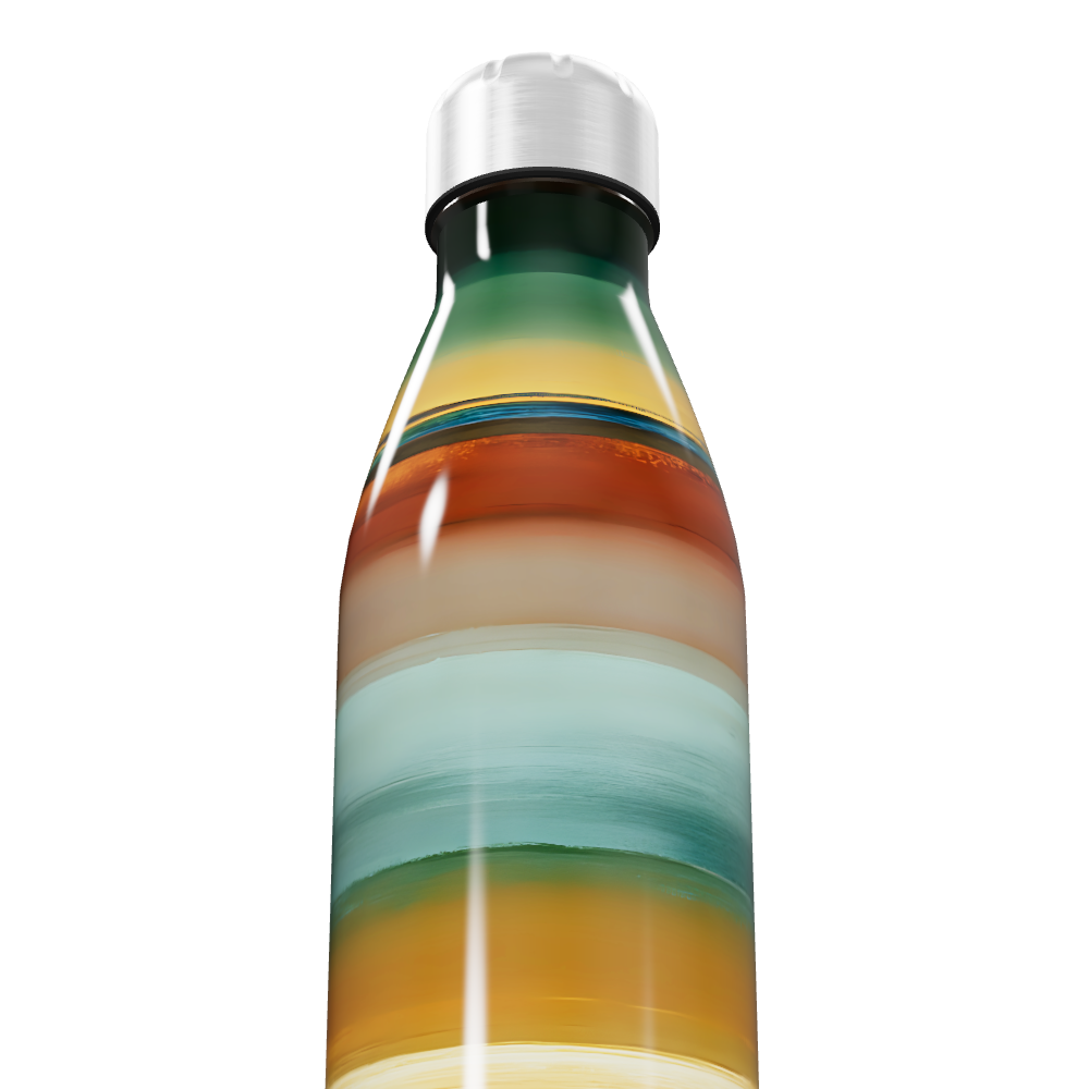 Garrafa Inox - Listras Coloridas