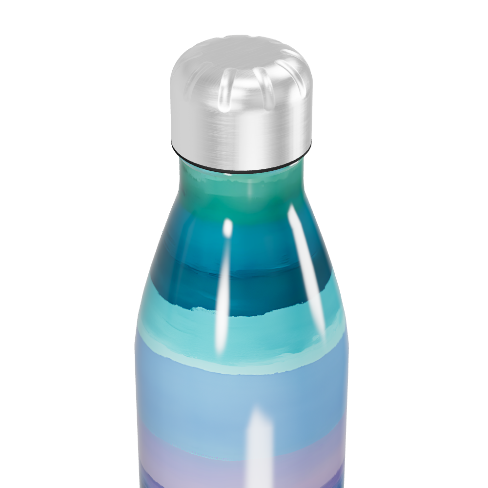 Garrafa Inox - Listras Coloridas