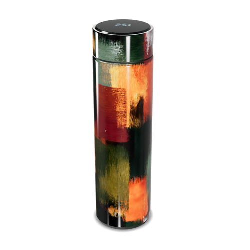 Garrafa Térmica Touch - Estampa Abstrata Colorida