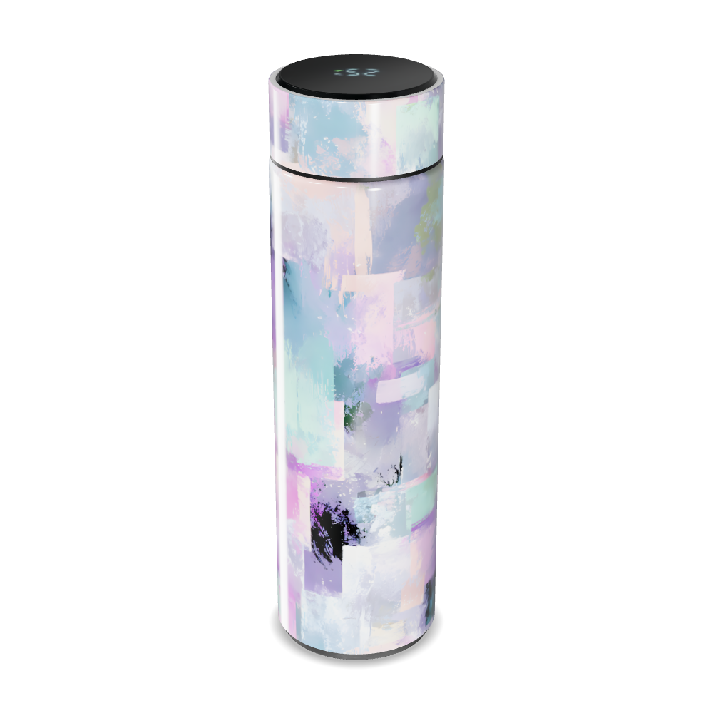 Garrafa Térmica Touch - Estampa Abstrata Colorida