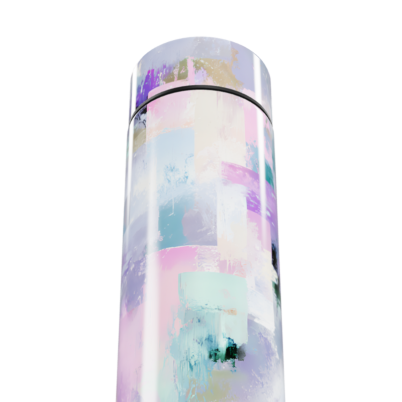 Garrafa Térmica Touch - Estampa Abstrata Colorida