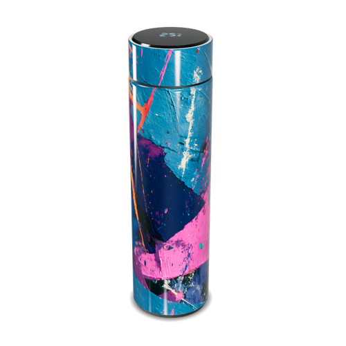 Garrafa Térmica Touch - Estampa Abstrata Colorida