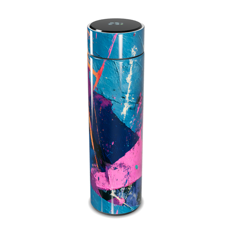 Garrafa Térmica Touch - Estampa Abstrata Colorida