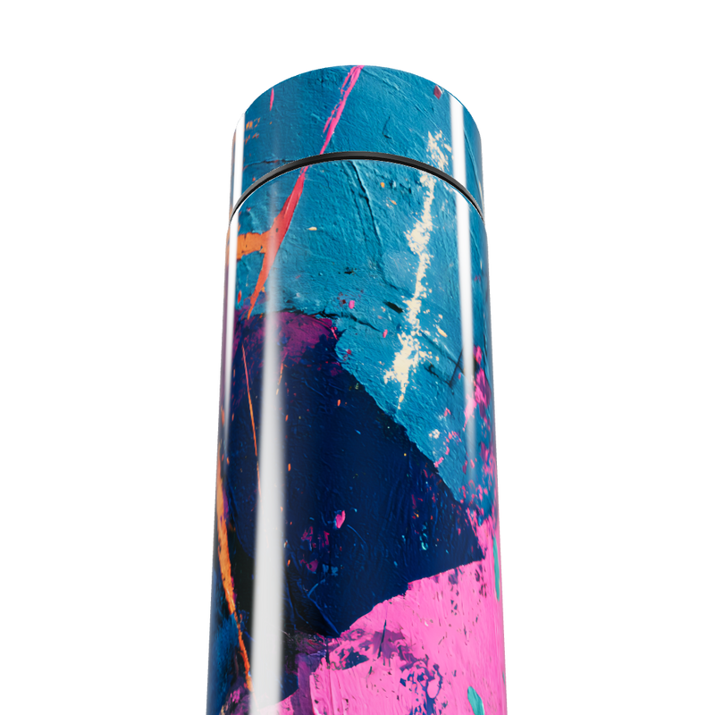 Garrafa Térmica Touch - Estampa Abstrata Colorida