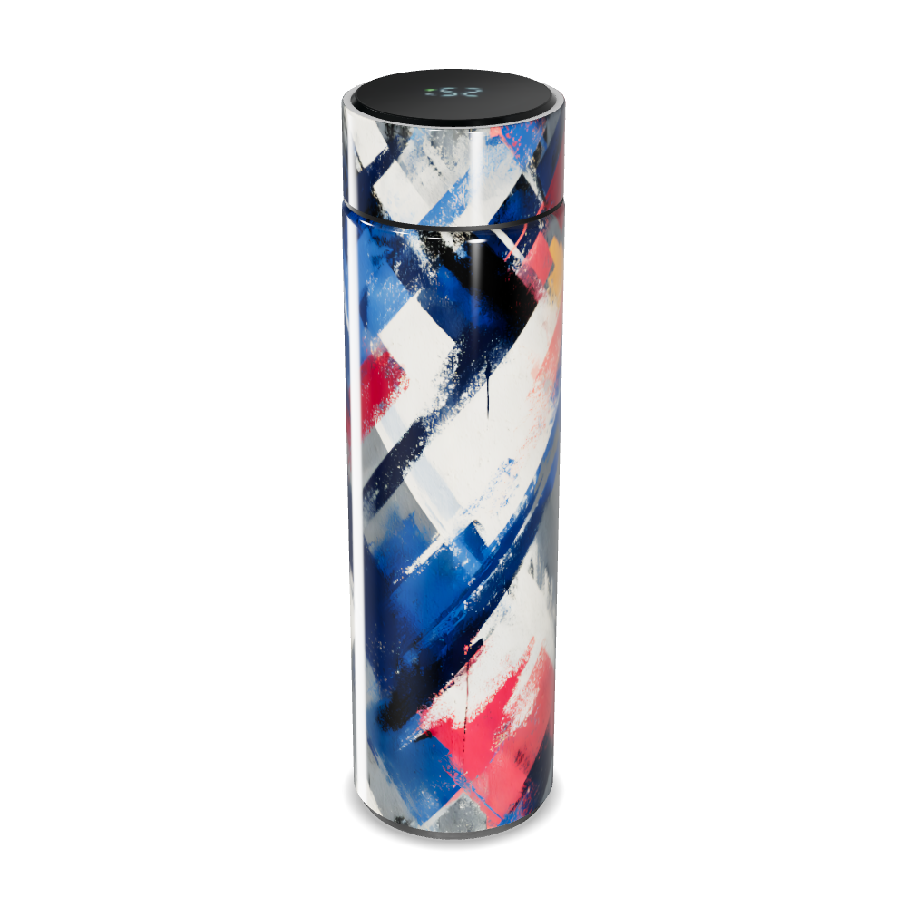 Garrafa Térmica Touch - Estampa Abstrata Colorida