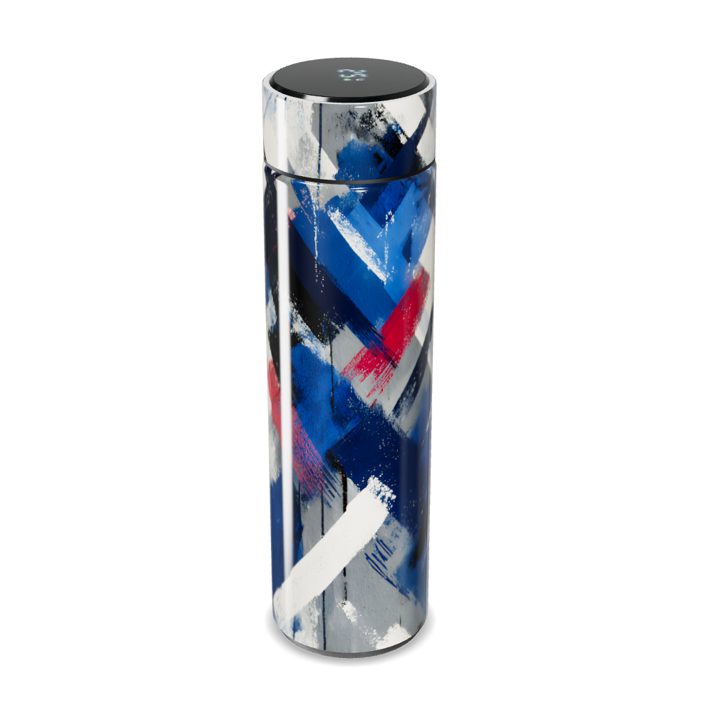 Garrafa Térmica Touch - Estampa Abstrata Colorida