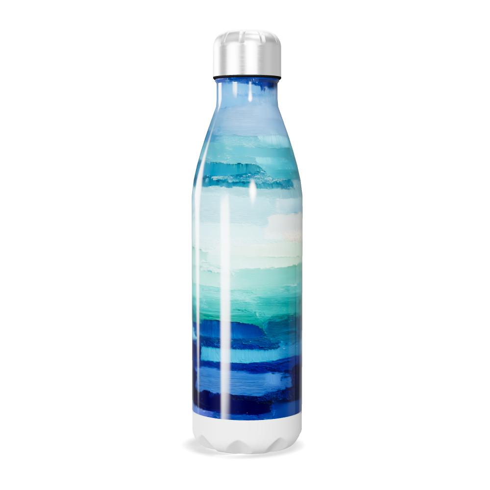 Garrafa Inox - Azul degrade 500ml