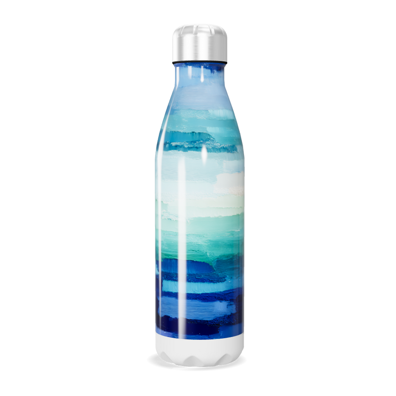 Garrafa Inox - Azul degrade 500ml