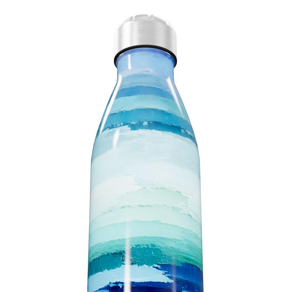 Garrafa Inox - Azul degrade 500ml