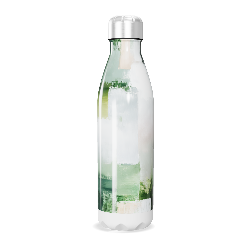 Garrafa Inox Verde Estampada 500ml