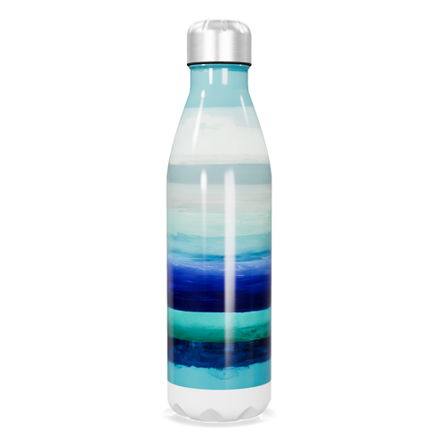 Garrafa Inox Listrada Azul e Branca