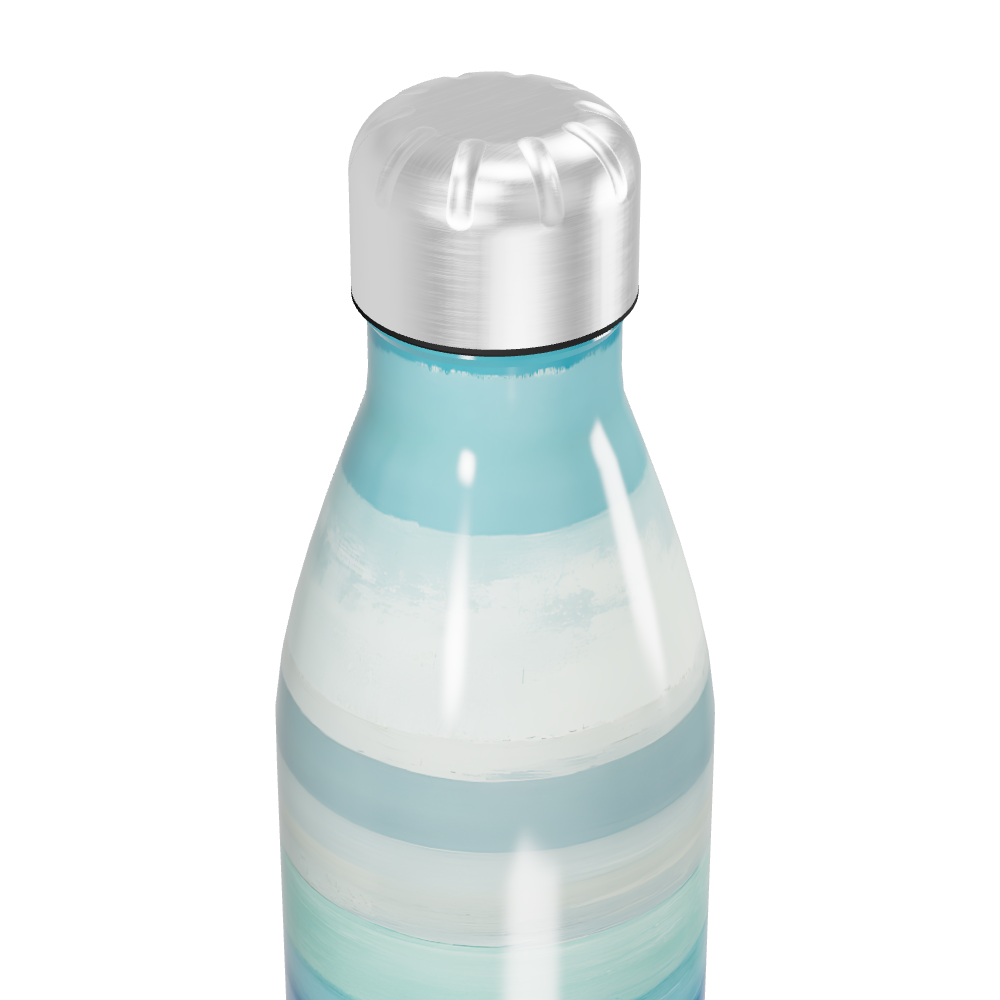 Garrafa Inox Listrada Azul e Branca