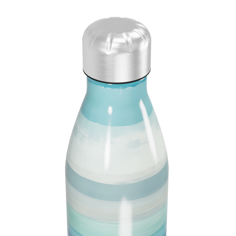 Garrafa Inox Listrada Azul e Branca