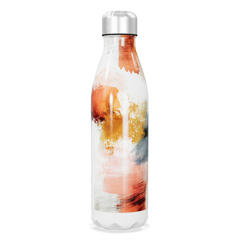 Garrafa Inox - Estampa Abstrata Colorida
