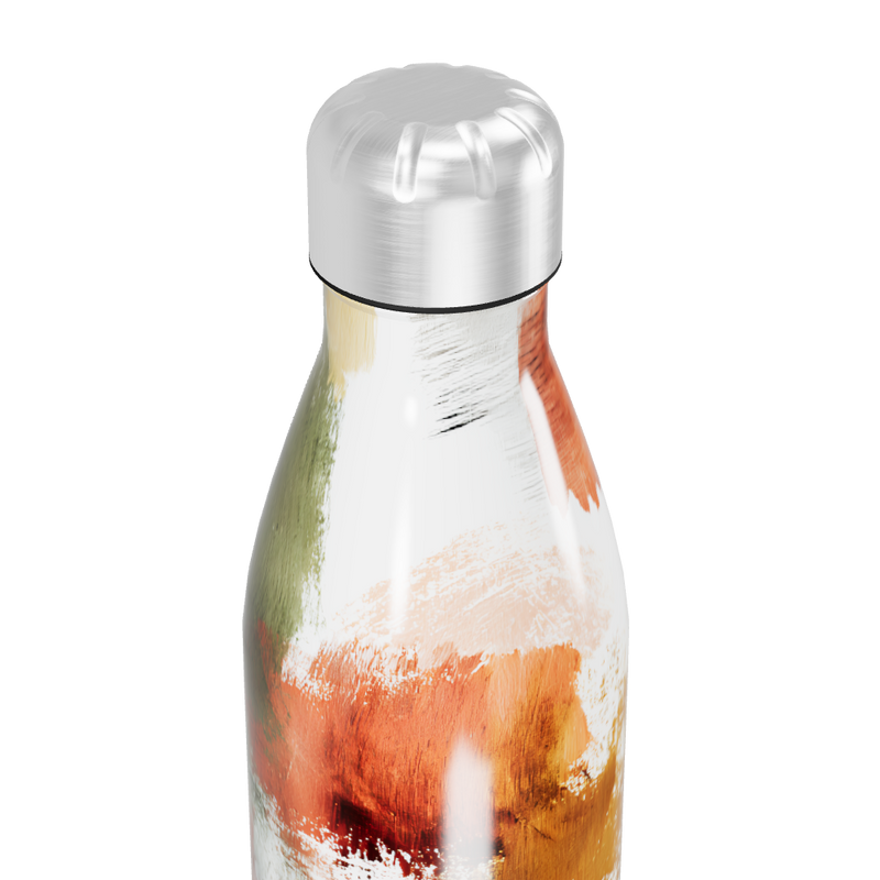 Garrafa Inox - Estampa Abstrata Colorida