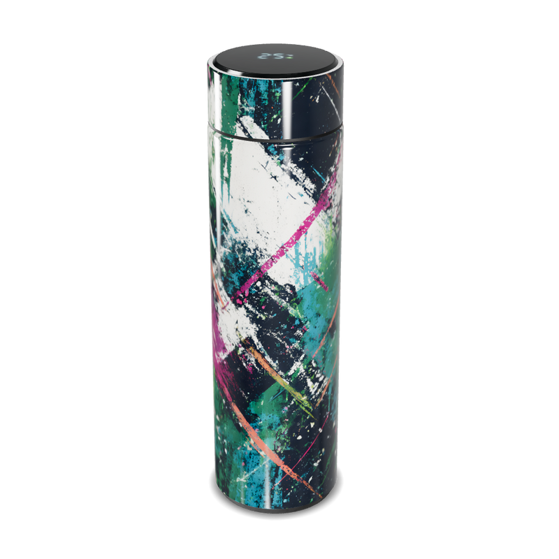 Garrafa Térmica Touch - Estampa Abstrata Colorida