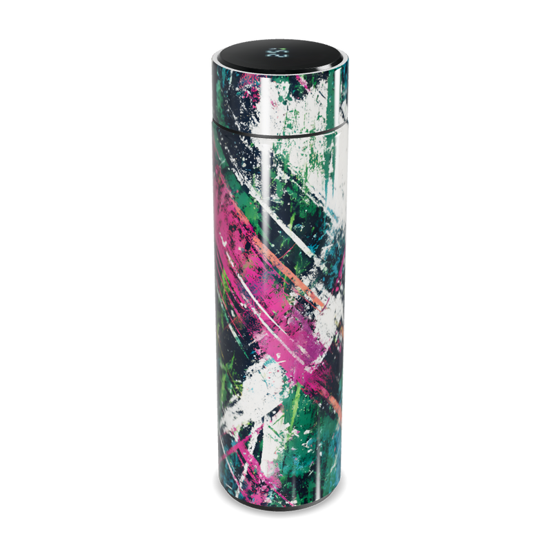 Garrafa Térmica Touch - Estampa Abstrata Colorida