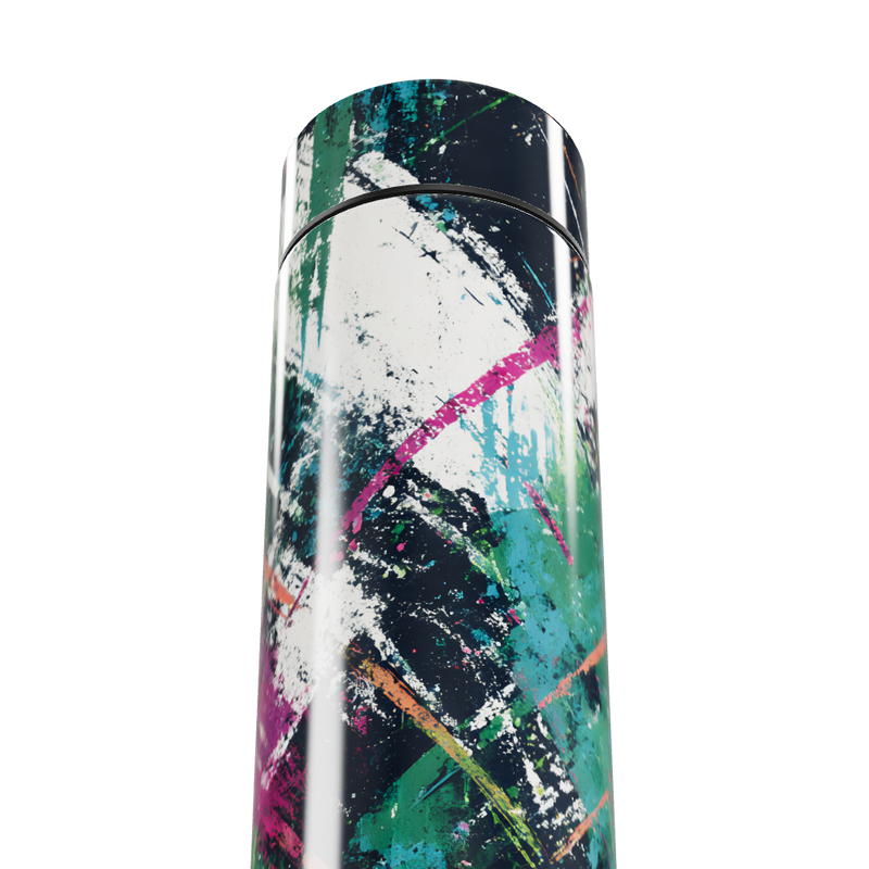 Garrafa Térmica Touch - Estampa Abstrata Colorida
