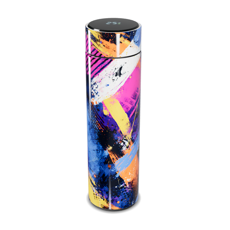 Garrafa Térmica Touch - Estampa Colorida Abstrata