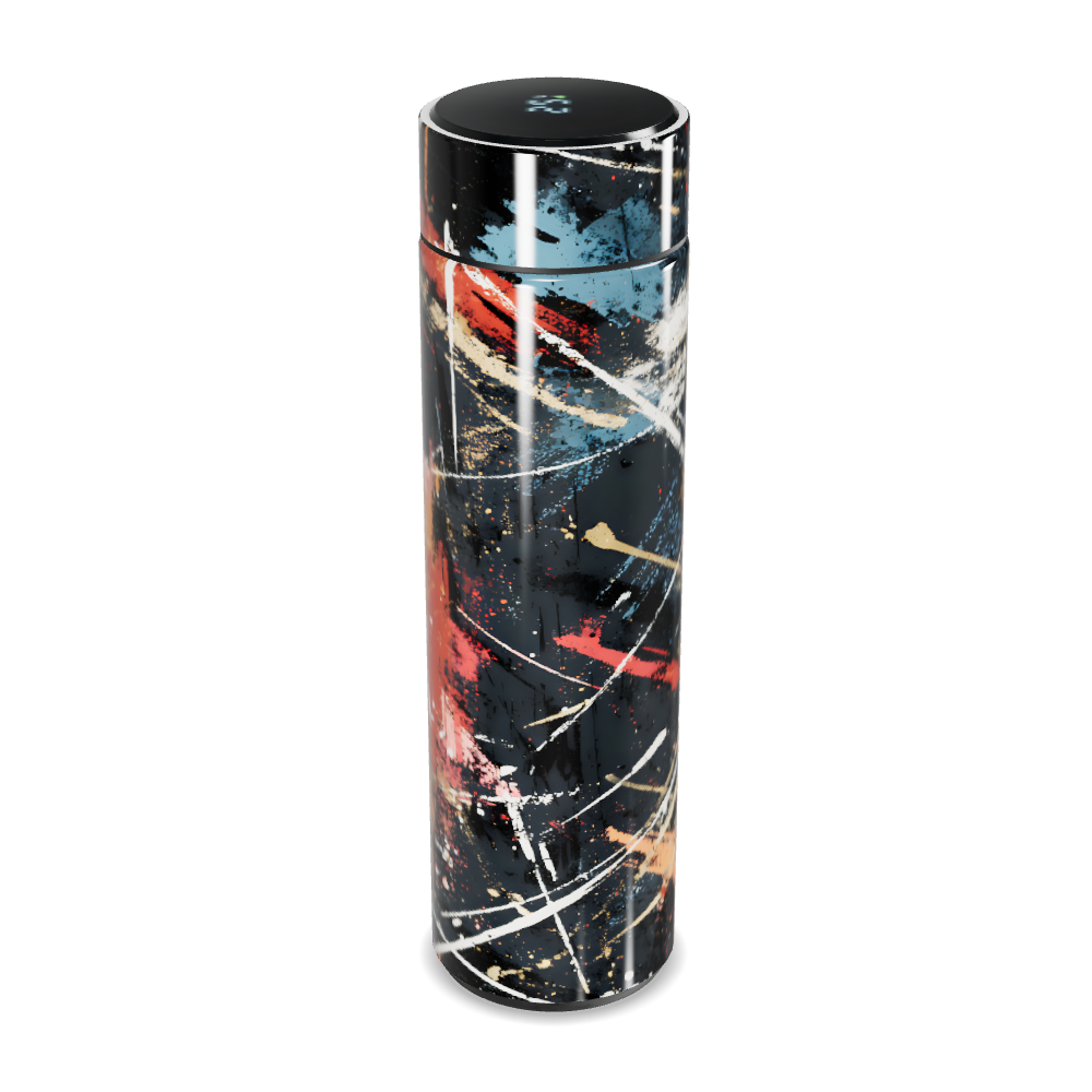 Garrafa Térmica Touch - Estampa Abstrata Colorida