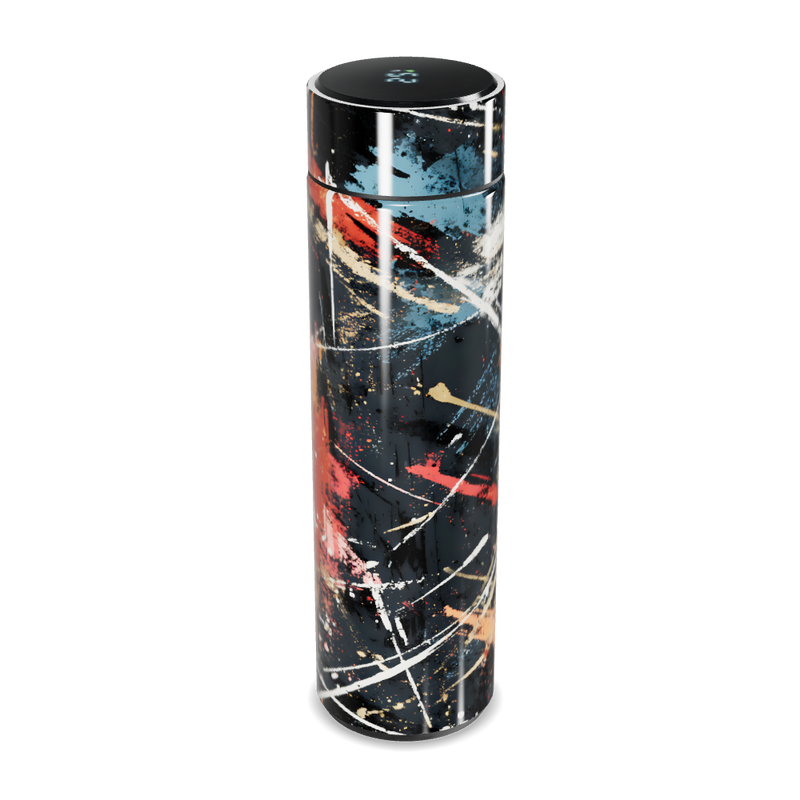 Garrafa Térmica Touch - Estampa Abstrata Colorida