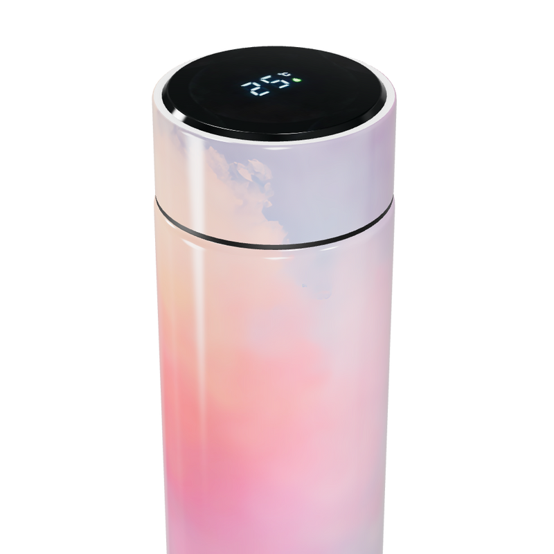 Garrafa Térmica Touch - Rosa Degradê Digital