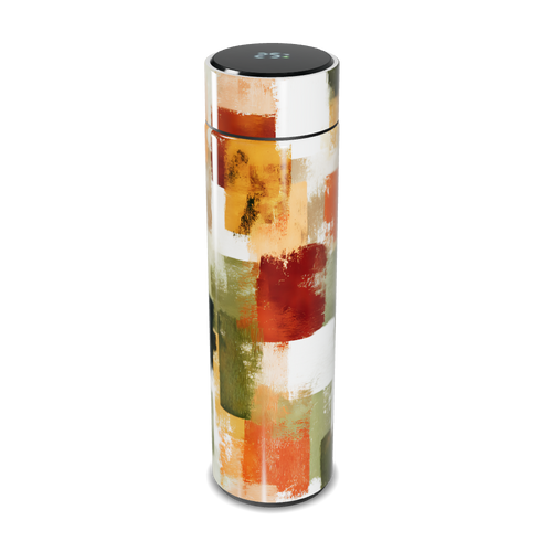 Garrafa Térmica Touch - Estampa Colorida Abstrata