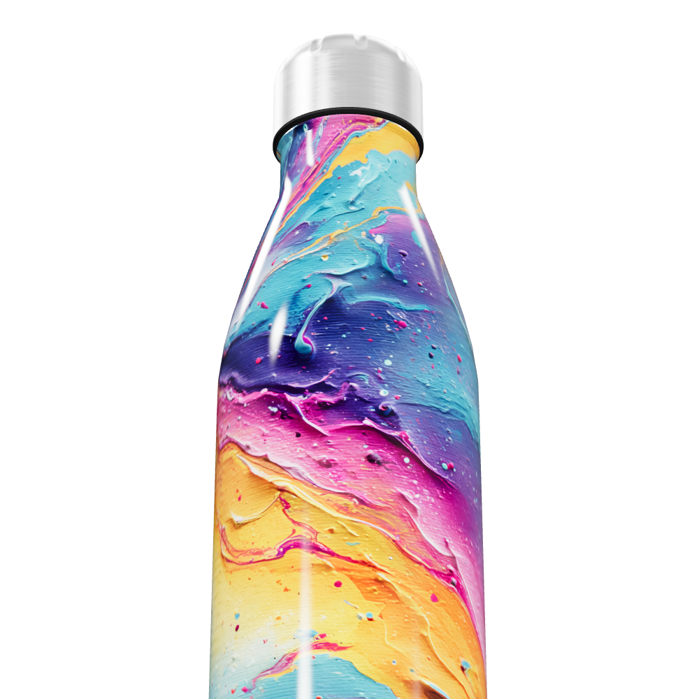 Garrafa Inox Estampada Multicolorida