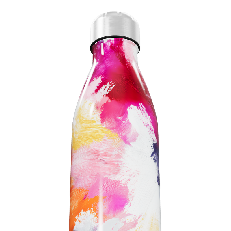 Garrafa Inox Estampada Cores Vibrantes