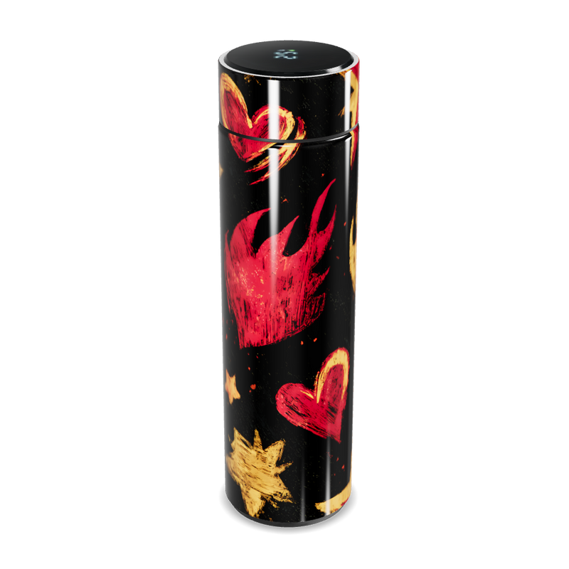 Garrafa Térmica Touch - Preto Estampada Astros