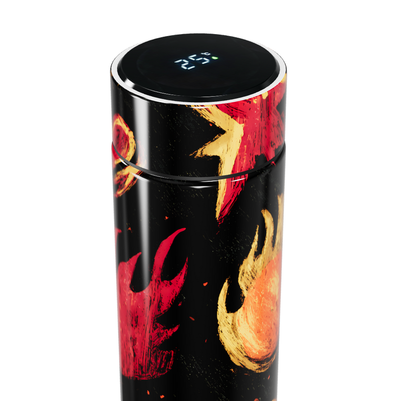 Garrafa Térmica Touch - Preto Estampada Astros