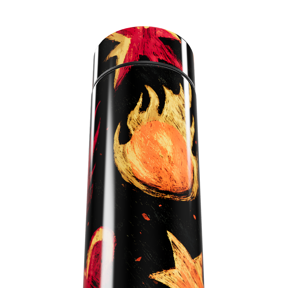 Garrafa Térmica Touch - Preto Estampada Astros