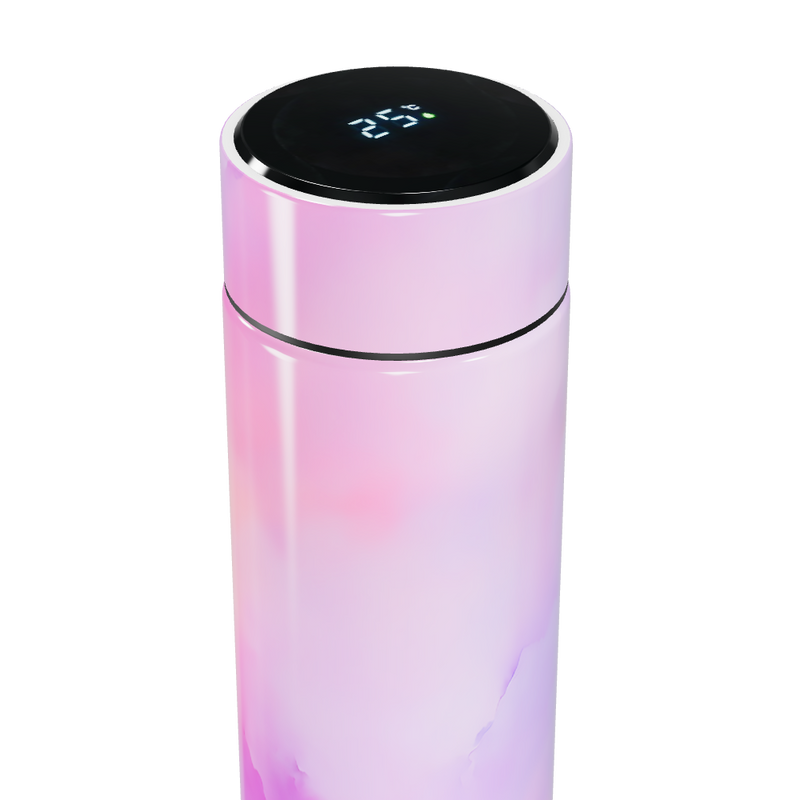 Garrafa Térmica Touch - Rosa Marmorizada